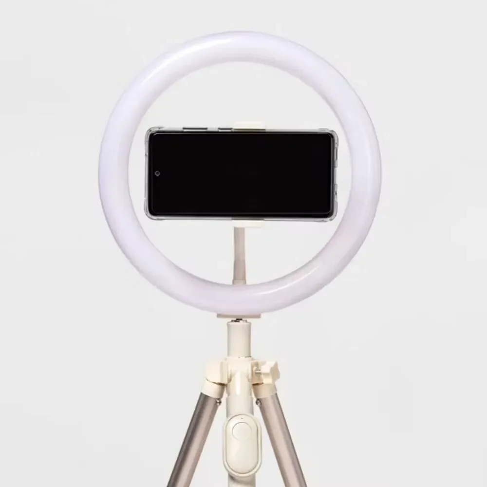 Ring Light with Tripod - Stone White